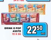 Drink O Pop Asstd-72x5g