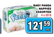 Baby Panda Nappies Assorted-4x25's