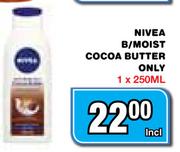 Nivea B/Moist Cocoa Butter Only-1x250ml