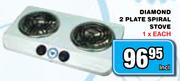 Diamond 2 Plate Spiral Stove-Each