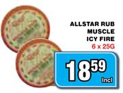 Allstar Rub Muscle Icy Fire-6x25g