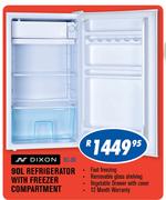 Dixon 90L Refrigerator With Freezer Compartment BC-90