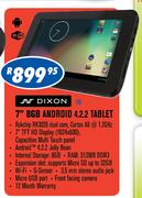 Dixon 7" 8GB Android 4.2.2 Tablet