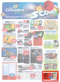 Cash Crusaders : Score (19 Jun - 6 Jul 2014), page 1