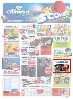 Cash Crusaders : Score (19 Jun - 6 Jul 2014), page 1