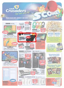 Cash Crusaders : Score (19 Jun - 6 Jul 2014), page 1