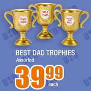 Best Dad Trophies Assorted-Each