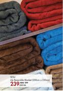 Sesli Lily Reversible Blanket 200x230Cm