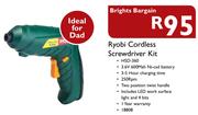Ryobi Cordless Screwdriver Kit