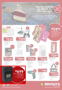 Brights Hardware : Birthday Specials (13 Jun - 5 Jul 2014), page 1