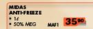 Midas 1L Anti-Freeze 50% MEG MAF1