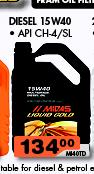 Midas Liquid Gold Diesel API CH-4/SL 15W40-5Ltr
