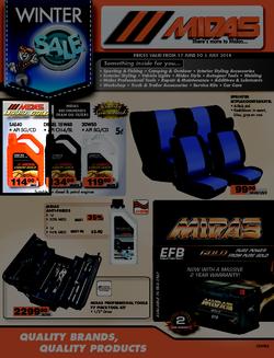 Midas : Winter Sale (17 Jun - 5 Jul 2014), page 1