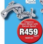 Classico Basin Mixer With Swivel Spout N09151