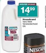 House Brand Full Cream Milk-2ltr