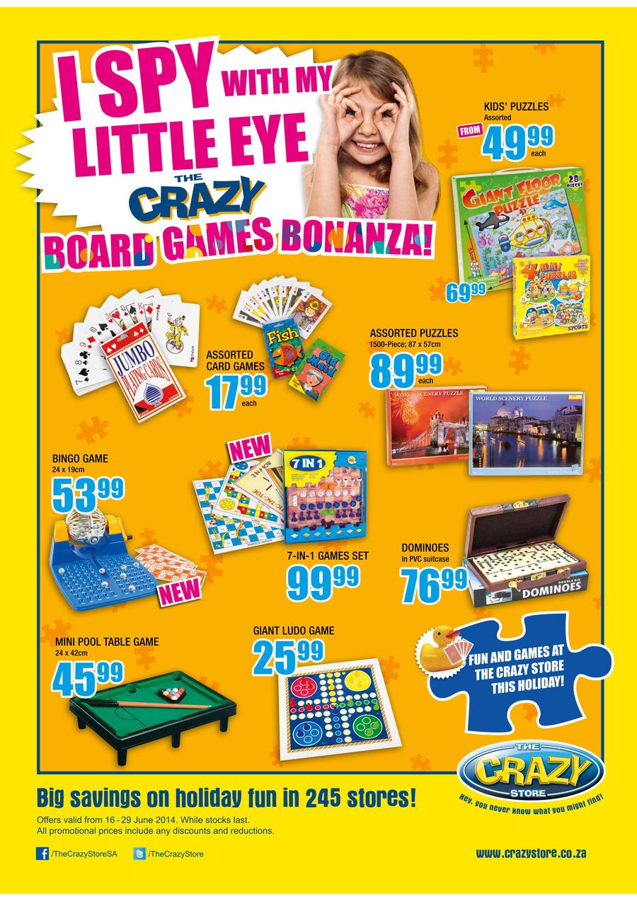 The Crazy Store : Board Games (16 Jun -29 Jun 2014) — m.