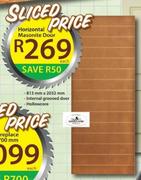 Smartland Horizontal Masonite Door-813x2032mm