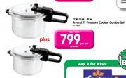 Tedelex 4L And 7L Pressure Cooker Combo Set