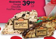 Quaranta Nougat Chocolate Fruit/Nut Cake-165gm Each
