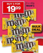 M&M's-5x40gm