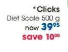 Clicks Diet Scale-500g Each