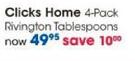 Clicks Home 4-Pack Rivington Tablespoons-Per Set