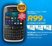 Blackberry Curve 9320 Smartphone-On Straight Up 50 Topup