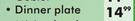 Diamond Picnic Range Dinner Plate