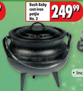 Bush Baby Cast-Iron Potjie No.3