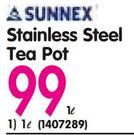 Sunnex Stainless Steel Tea Pot-1L