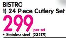 Bistro 24 Piece Cutlery Set