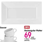 Aro Rectangular Platter-35cm