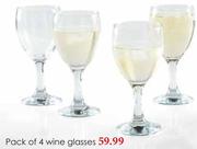 Pack Of 4 Wine Glasses