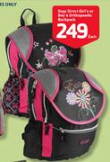 Bags Direct Girl's Or Boy's Orthopaedic Backpack Each