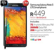Samsung Galaxy Note 3 LTE Smartphone-On Smart S