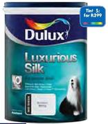 Dulux 5L Luxurious Silk PVA Paint