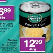 Rhodes Pineapple Crush/Rings/Pieces/Low Gl Piece-440g