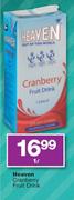 Heaven Cranberry Fruit Drink-1L