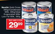 Nestle Gold Cross 385g/Condensed Milk 385g/Ideal Evaporated Milk/Low Fat milk 380g-2's 