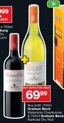 Graham Beck Waterside Chardonnay 750ml & Graham Beck Railroad Dry Red 750ml