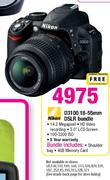 Nikon D3100 18-55mm DSLR Bundle