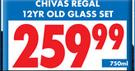 Chivas Regal 12yr Old + Glass Set-750ml