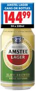 Amstel Lager Cans Or Bottles-24x330ml