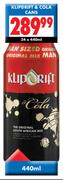 Klipdrift & Cola Cans-24x440ml