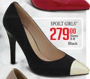Spoilt Girls Sizes 3-8 Black