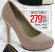 Spoilt Girls Sizes 3-8 Black, Red