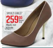 Spoilt Girls Sizes 3-8 Black, Red & Purple
