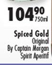 Spiced Gold Original By Captain Mergon Spirit Aperitif-750ml