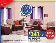Linda 4 Piece Lounge Suite