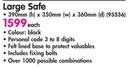 Yale Large Safe 390x350x360mm